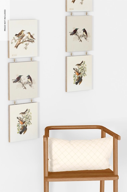 Ряд готовых вышитых работ